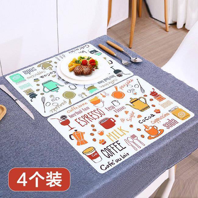 餐垫防水防油西餐垫防烫碗垫家用北欧ins风可爱隔热垫餐桌垫子
