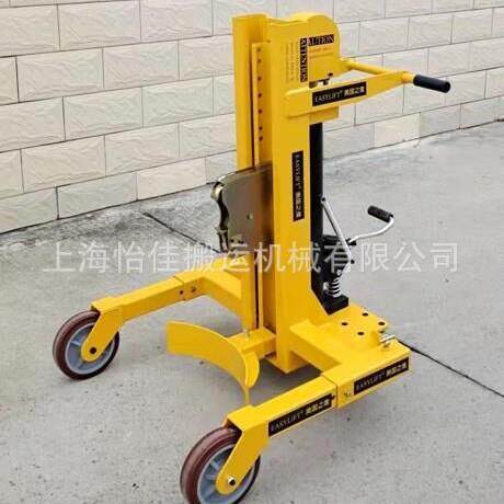厂家供应上海夹酸车宽腿式夹酸车手动液压油桶车SYS400