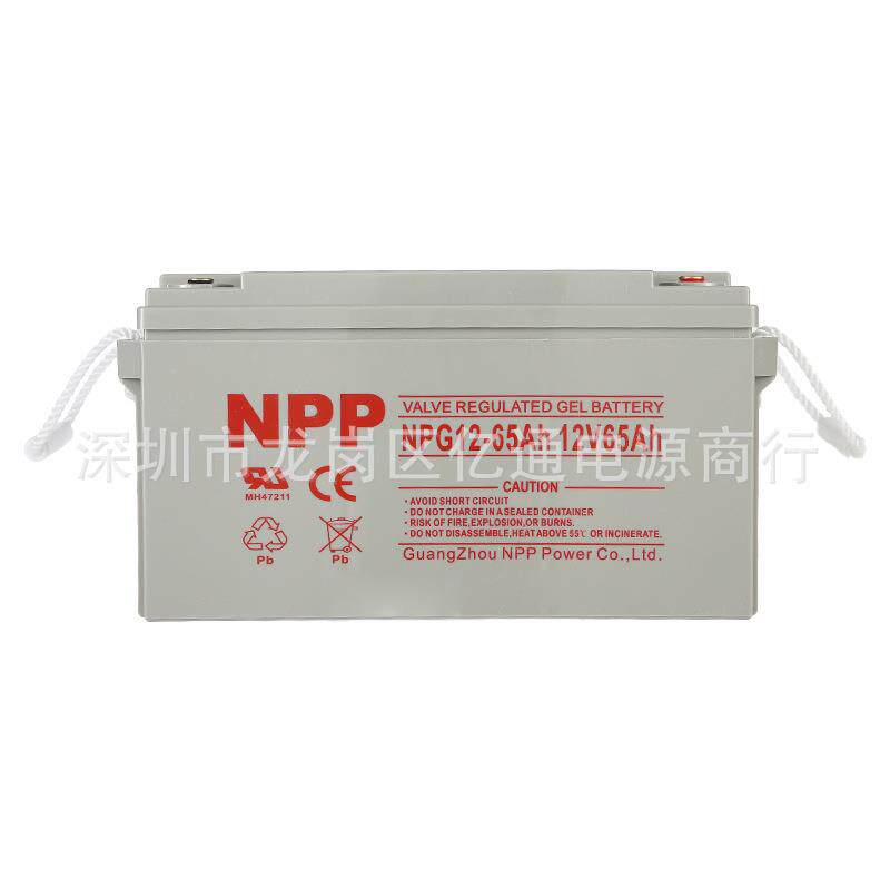 广州耐普蓄电池NPG12-120/12V120Ah太阳能发电 通讯储能NPP - 实物图
