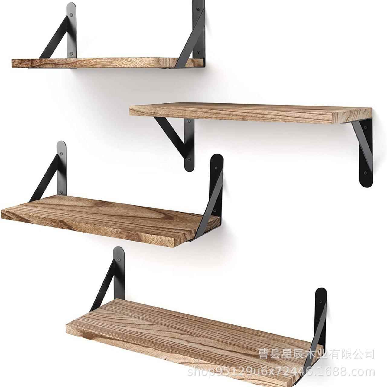 墙墙隔面置物架实木浮1025板浴室洗用品收纳家用美式电视装护饰隔