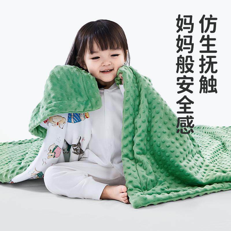 良良儿童厚夹棉棉被宝宝纯棉盖被幼儿园午睡被秋冬加厚被子200克