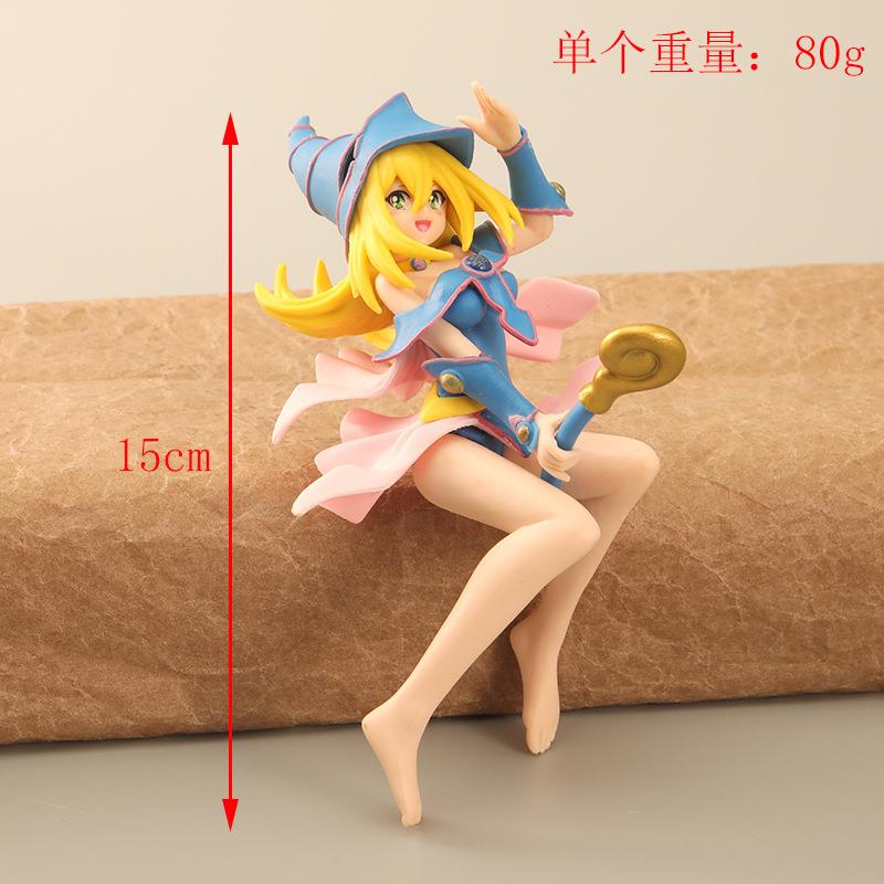 跨境 热销 15cm手机支架魔术少女手办 卡通人物公仔玩具摆件