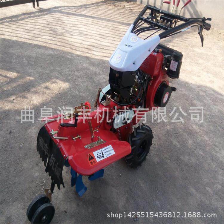 小型生姜种植管理机 大棚多用除草开沟机 果树园林种植管理机