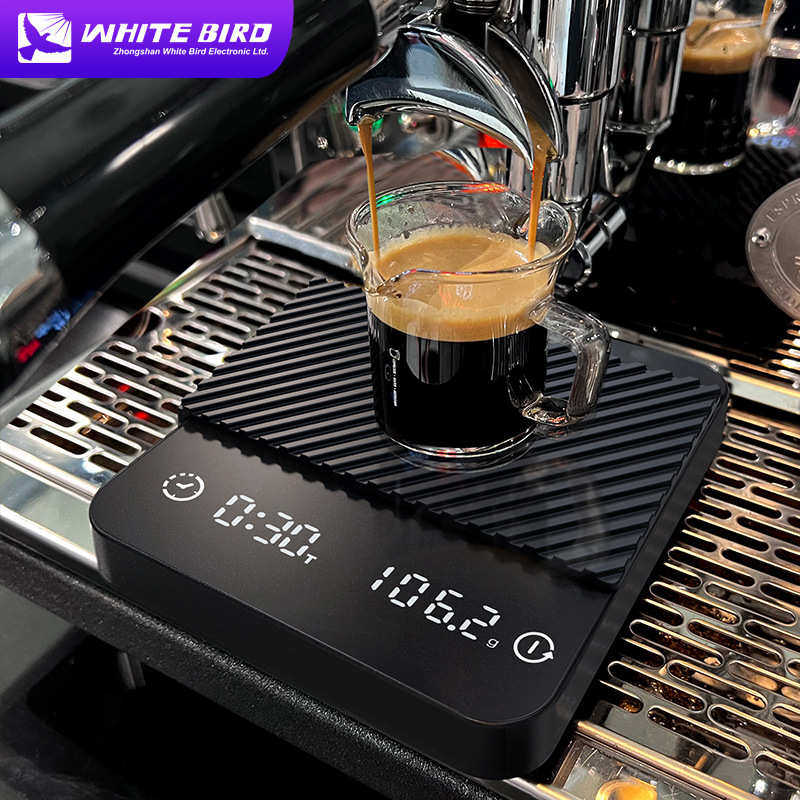 百鸟咖啡秤意式手冲咖啡电子秤粉水比流速智能计时称重防水咖啡称