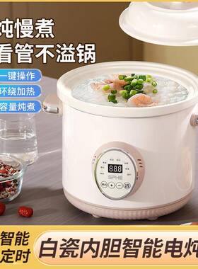 诺崔特新款快炖煮陶瓷电汤炖锅用全自动煲锅2XB-A354H电家砂锅粥