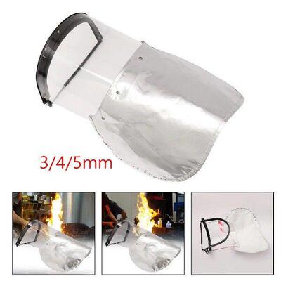 Fire Resistant Face Hood Aluminum Foil Heat Cover for Metal