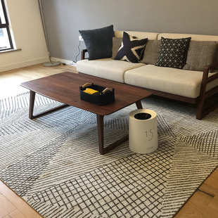 垫卧室茶几新简约现代风地毯欧式北欧法式床边地客厅轻美式奢中式