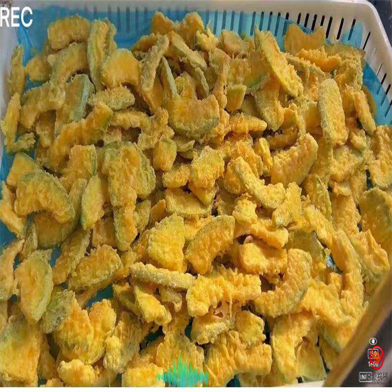 香酥翠叶油炸生产线 天妇罗南瓜片上浆油炸机 香酥白玉菇油炸设备