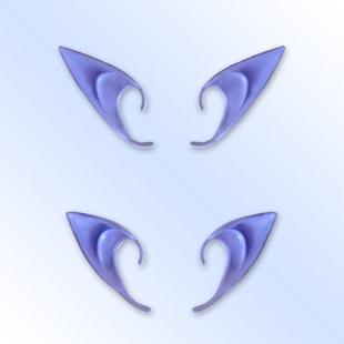 Latex ears cosplay party ears精灵耳朵 Halloween pointy fairy