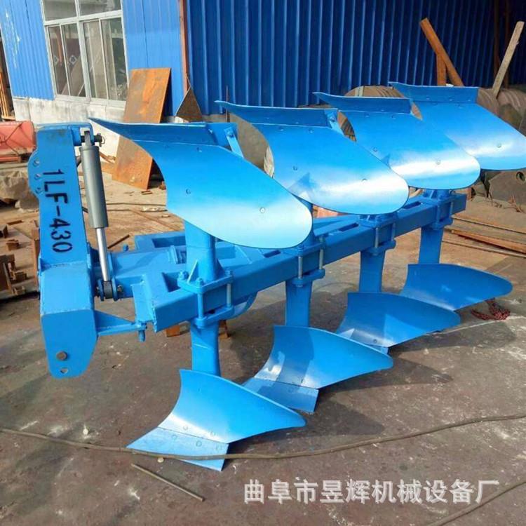 昱辉450卡座液压栅条耕地翻转犁双向移动式镜面翻转犁价格