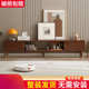 实木电视柜现代客厅橡胶木家用地柜家用北欧小户型收纳柜茶几组合