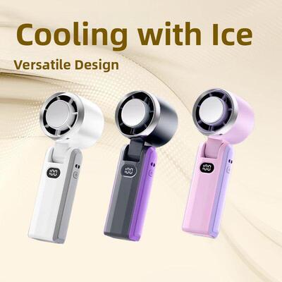 ‌Foldable Cooling Mini Handheld Fan with High-Speed Turbo
