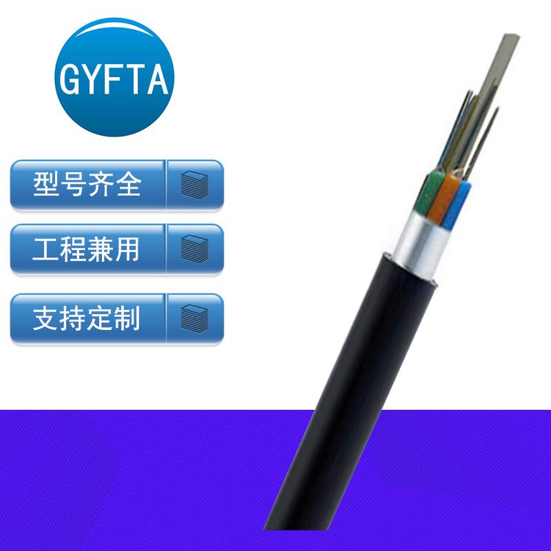 铠装光缆GYFTA-4/8/12/24/48/72芯室外架空单模非金属G652D光纤线