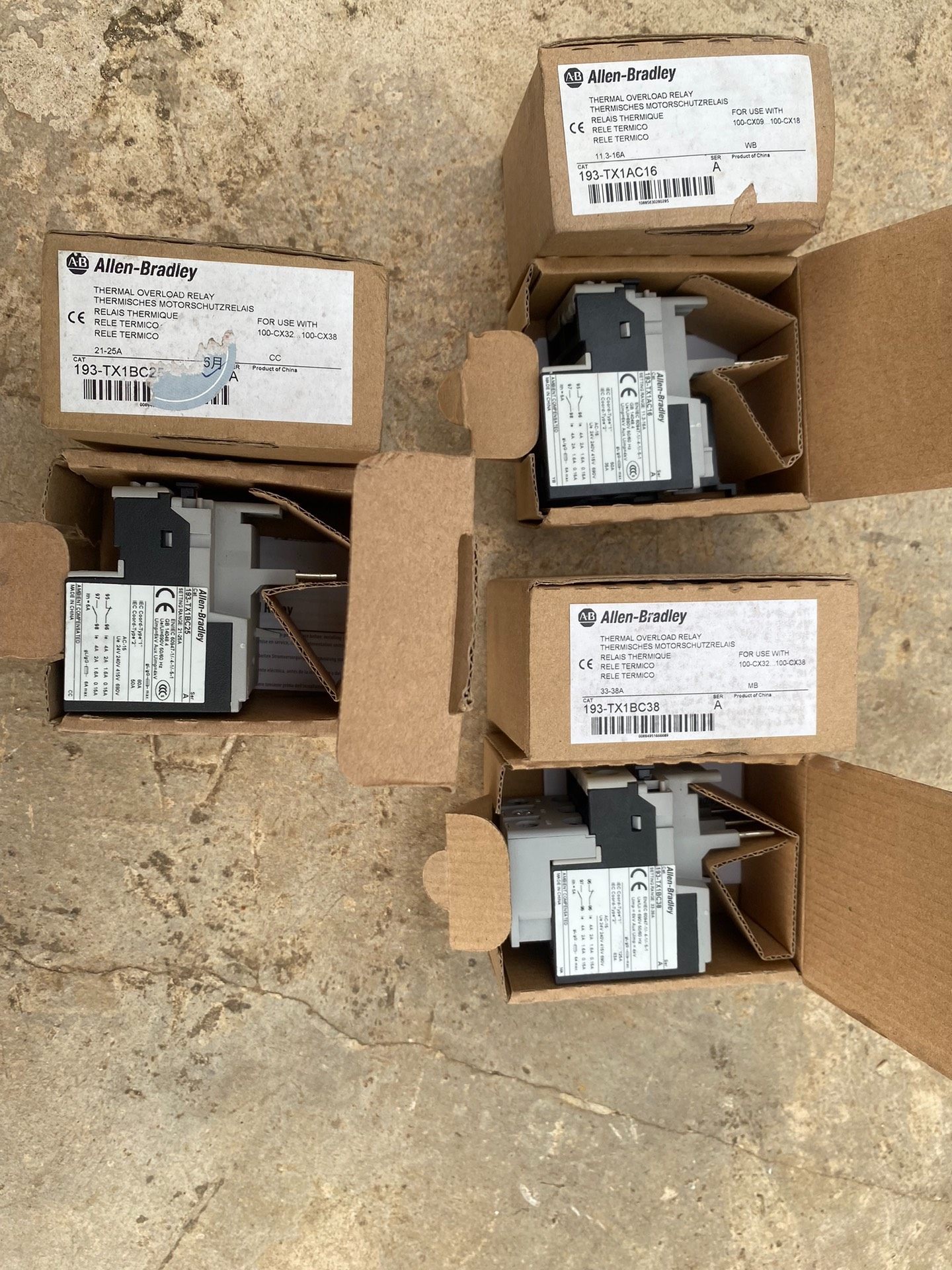 AB罗克韦尔热过载继电器193-TX1BC38、193-TX