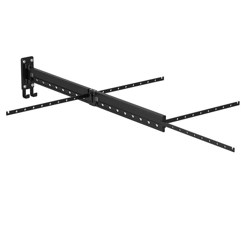 高文海伸缩加厚晾衣架 家用折叠晾衣杆 壁挂浴室多功能晒衣架厂家