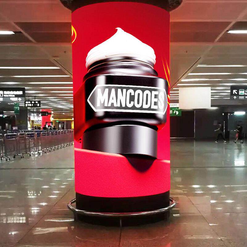 LED柔性屏幕全彩曲面显示屏 软屏无缝拼接弧形异形屏P1.875P2P2.5