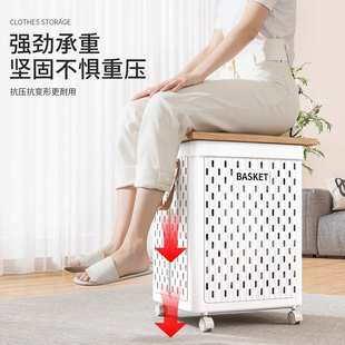 脏衣篓家用高颜值轻奢可折叠放脏衣服收纳筐洗衣篮卫生间浴室分类