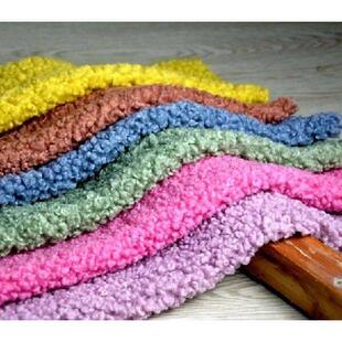 160*100cm sheep faux plush fur fabric, small curly