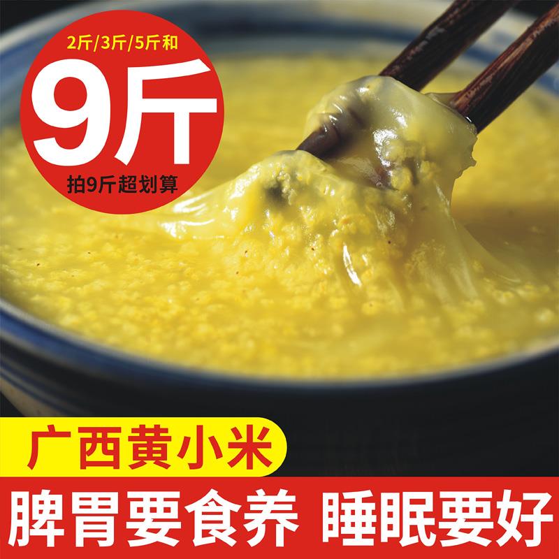 新货广西农家自产黄小米月子米自种小黄米非山西沁州黄杂粮散装