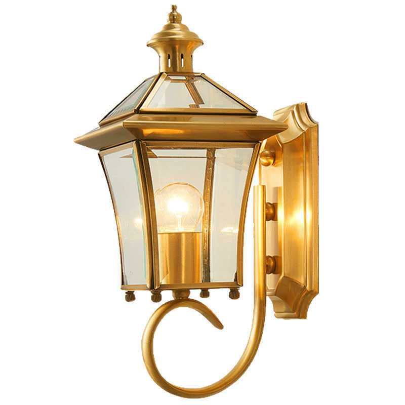 欧式防水花园壁灯室外墙庭院灯走廊别墅大门露台灯具全铜户外壁灯,家装灯饰光源,户外壁灯,淘宝优惠券,粉丝福利购,淘宝优惠卷