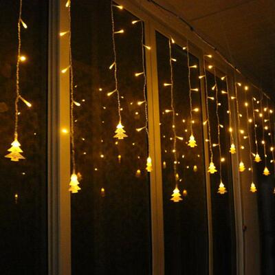 圣诞装饰灯花瀑雪布冰灯星冰锥灯串房间FAI满天氛围彩灯条闪灯窗