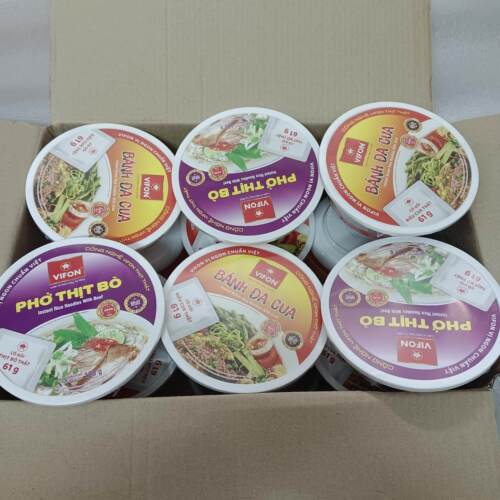 越南原装vifon牛肉味河粉120g碗牛肉块61g速食方便粉螃蟹膏粉