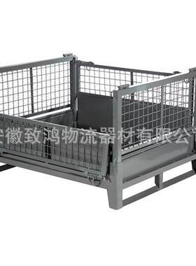 箱金属物流铁汽车零部件储笼折叠式仓周转箱车间周物流转箱ZH002