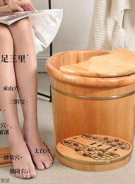 泡脚用桶木桶过小腿足桶泡脚AL102088木桶家香木足浴盆洗脚盆浴柏