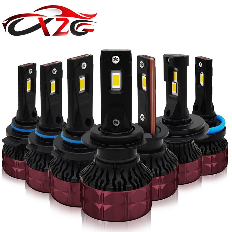 汽车LED大灯 远近光一体带解码高亮大功率H4H7H119005改装车大灯