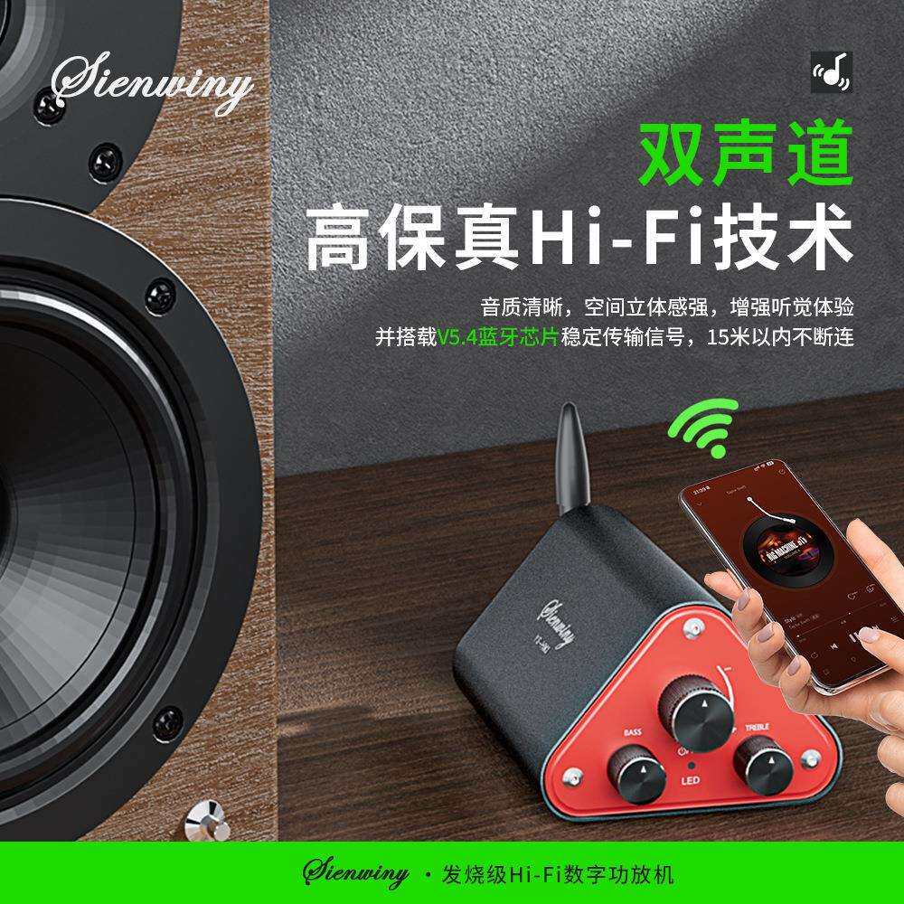 YS-HM3 双声道Hi-Fi 2.0立体声数字功放机TPA3116D2高性能芯片