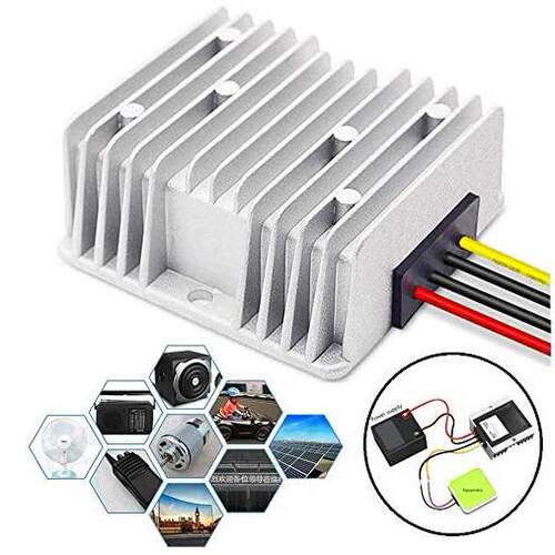 直流12V24V升压 56V 3A电源10V-30V转56V5A8A 防水车载电源变压器