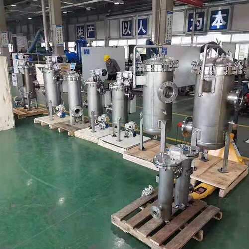 LFD-2-4P法兰吊臂水过滤器 预处理固液分离不锈钢袋式过滤器