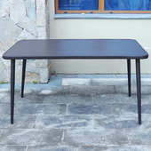 桌子套装 室外艺圆咖啡厅桌茶几铁防雨休闲小商用钢化玻璃阳台方形