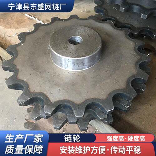 工业链轮齿轮厂家频淬火碳钢传动链轮非标定制双排不锈钢链轮