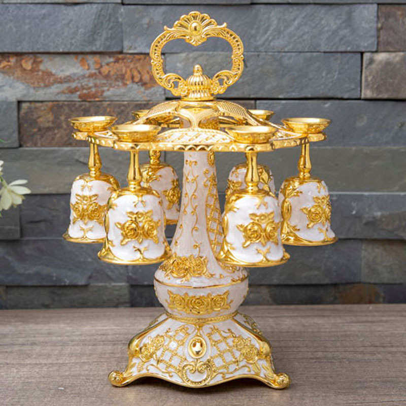 新款单层白胶旋转挂杯架锌合金白酒杯倒挂架家居厨房杯子收纳架,餐饮具,酒架,淘宝优惠券,粉丝福利购,淘宝优惠卷