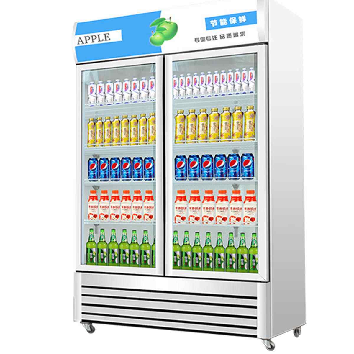 冷藏展示柜冷饮保鲜柜立式商用冰箱双门超市三门饮料柜冰柜冷藏柜
