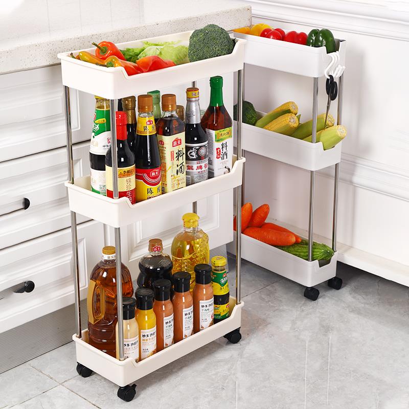 7cm夹缝置物架10公分窄架窄柜极窄夹缝柜厨房冰箱超窄缝隙收纳柜