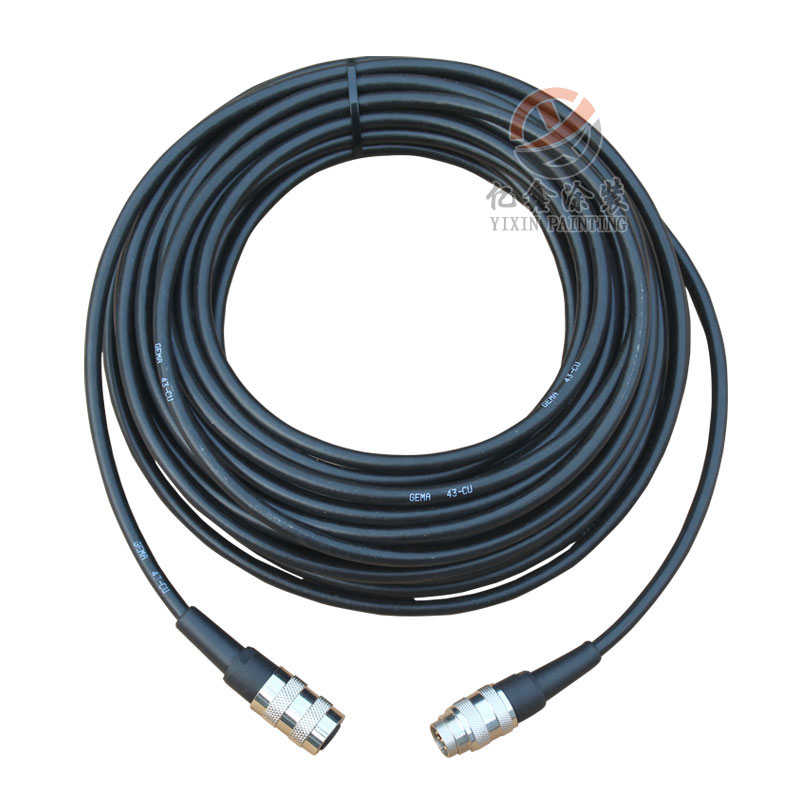 瓦格纳C4自动喷枪连接线枪线电源线静电粉末喷枪配件