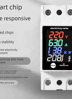 多功能数显表ZS-6035VAKW电压电流功率因素电量表交流AC30-400V