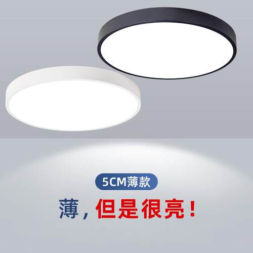 110v吸顶灯卧室圆形led现代简约客厅灯北欧饭厅过道走廊阳台过道