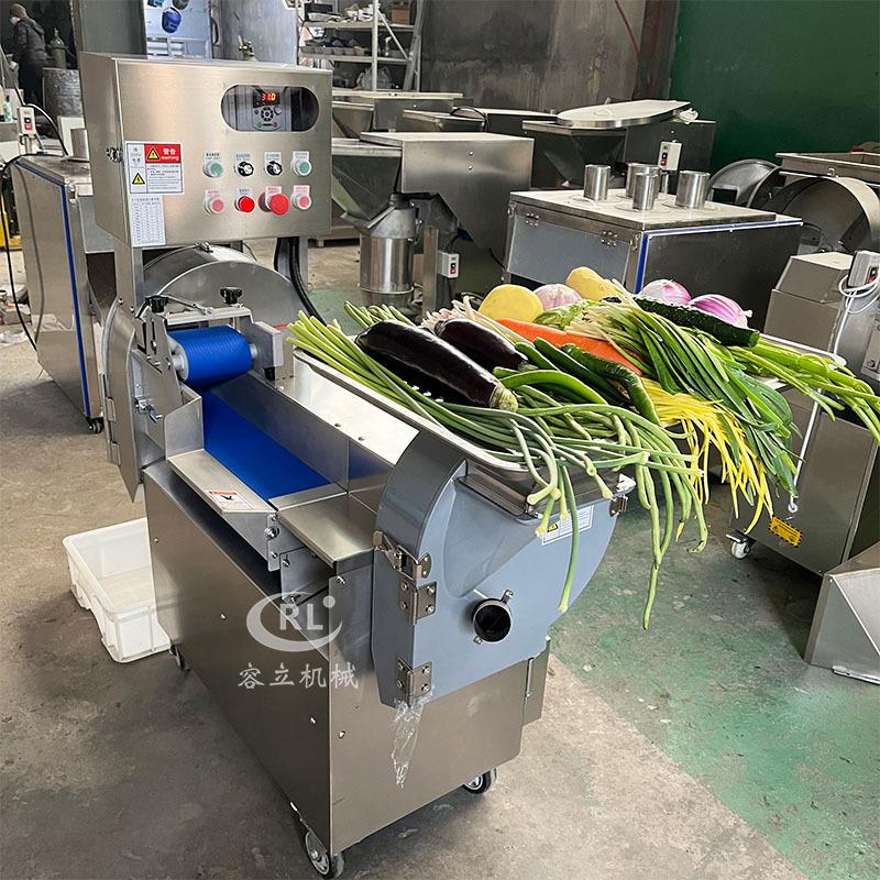 商用多功能双头切菜机 土豆胡萝卜切片切丝机 全自动豆角切段机