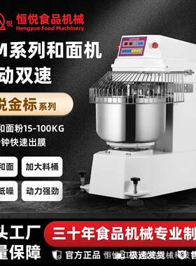 恒悦HENGYUE食品机械商用和面机大型静音全自动双动双速揉面变频