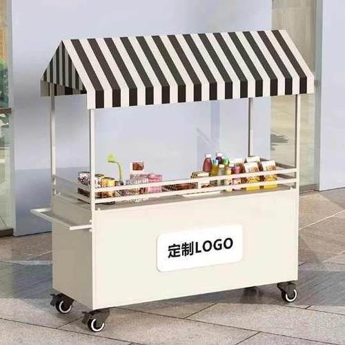 户外摆摊小推车夜市摊位架可移动花车集市售卖车超市促销小吃餐车