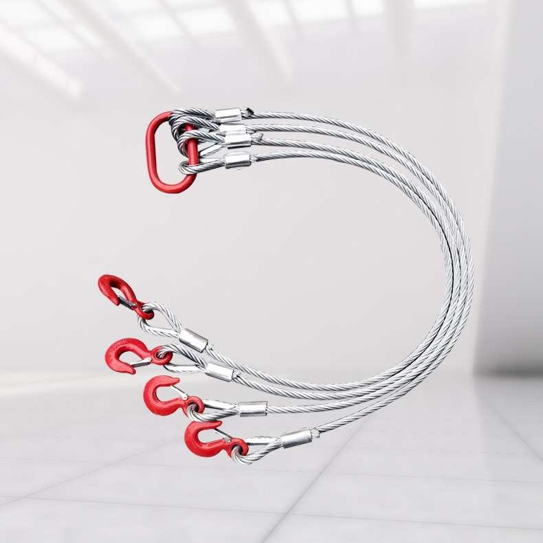 厂家直销起重钢丝绳吊索具起重机行车天车货钩吊环挂钩吊装工具钢