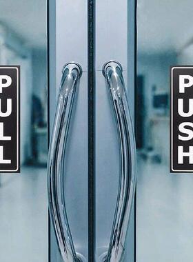 Sliding Door Logo Sticker Employee Only Signs for Doors