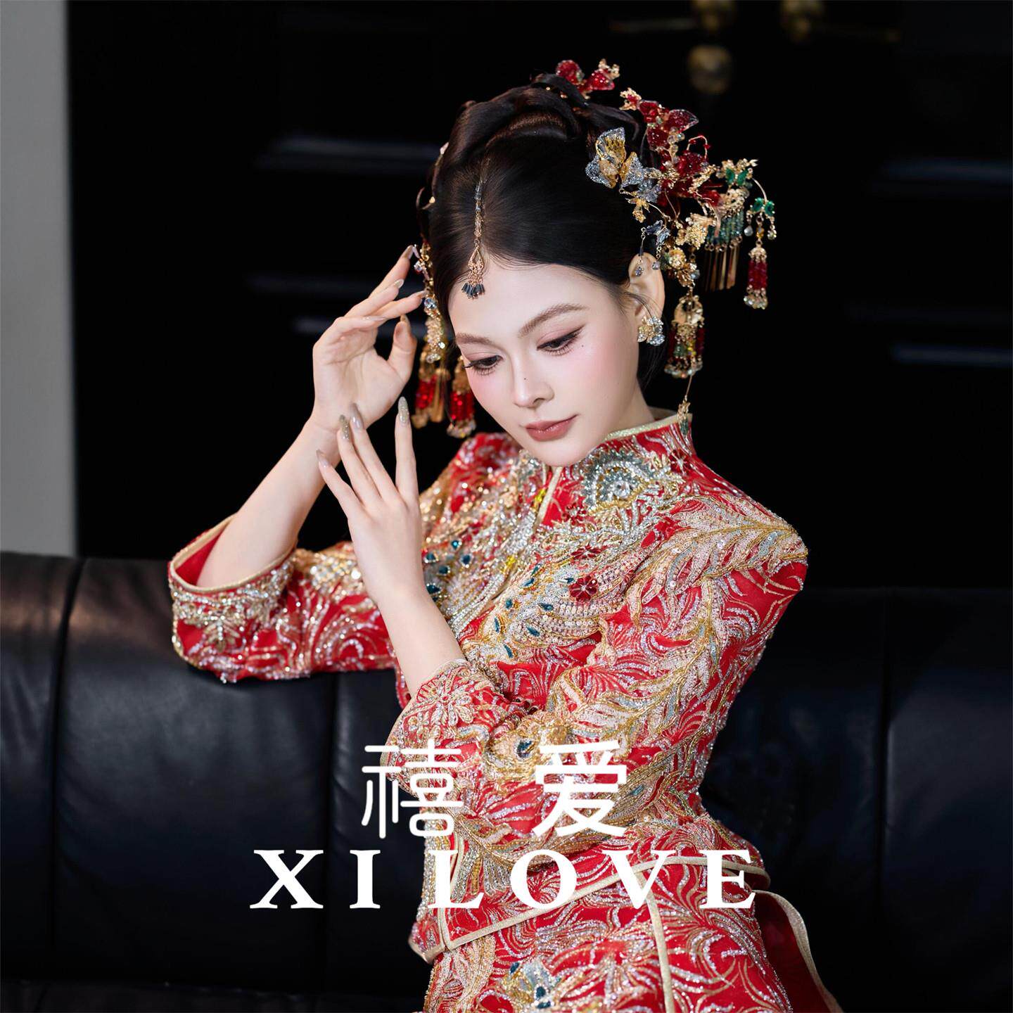 新中式红色重工刺绣秀禾服2025新款新娘结婚敬酒服出阁服豪华拖尾