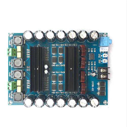 XH-M641双声道蓄电池大功率功放板TPA3116D2车载功放DC12V150W