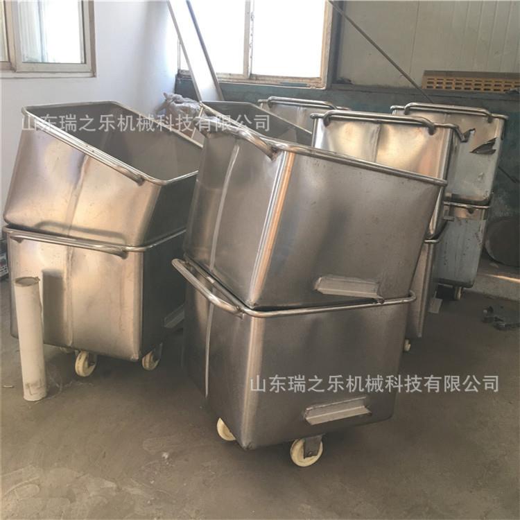 腌制鸡肉料车不锈钢肉料桶食品小推车肉制品周转车304材质
