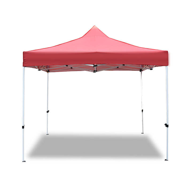 批发3*3米自动架广告帐篷 户外摆摊遮阳红色帐篷展销折叠帐篷