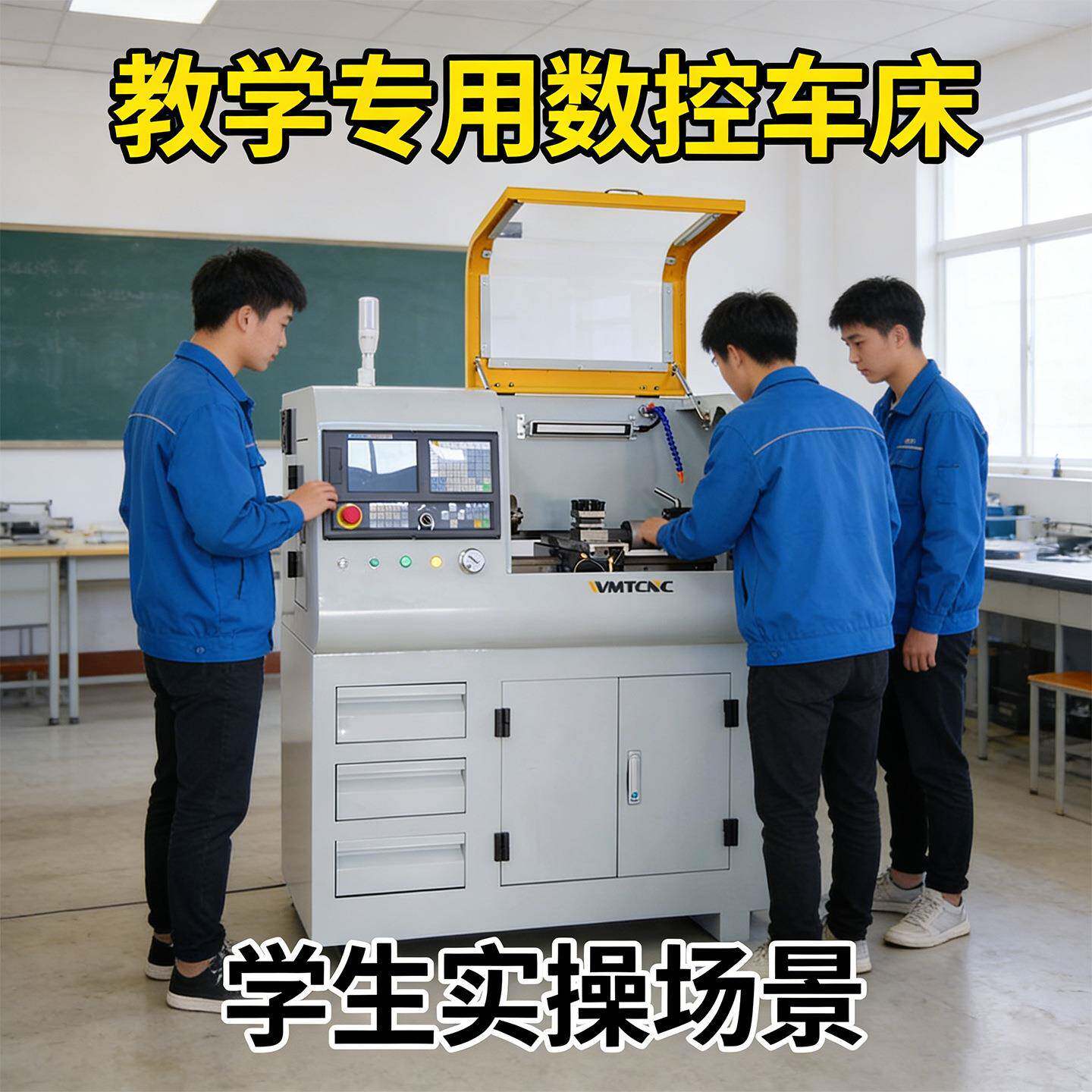 源头工厂数控车床小型 家用高精度教学专用c210机床 数控车床